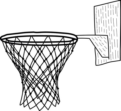 Basketball net, basketball hoop, basketball goal illustration on white ...