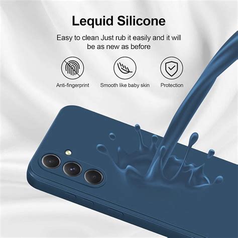 Samsung Galaxy S24 Liquid Silicon Case With Logo- Blue – elefcases