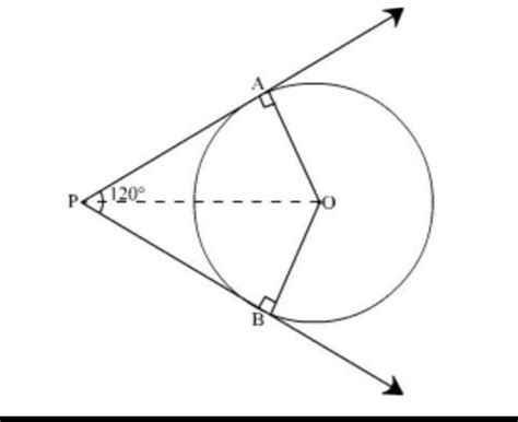 [Best Answer] Two tangent segments PA and PB are drawn to a circle with ...