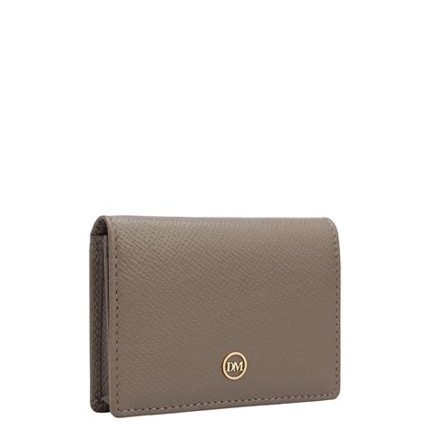 5 Slots Leather Card Case - Smoke Grey – Da Milano