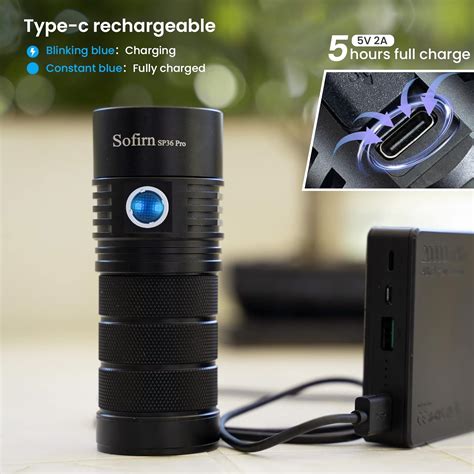 sofirn SP36 Pro Rechargeable LED Flashlight 8000 India | Ubuy