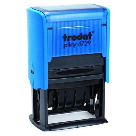 Trodat Banker Dater Stamp 4729, Blue Ink (Pack Of 5) : Amazon.in: Toys ...