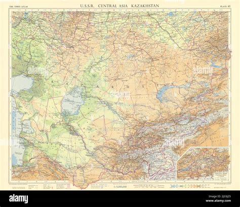Aral sea map hi-res stock photography and images - Alamy