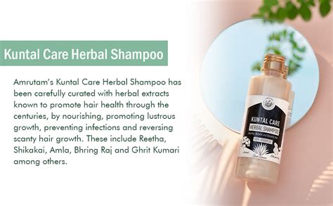 Buy Amrutam Kuntal Care Natural Herbal Shampoo with Reetha, Shikakai ...