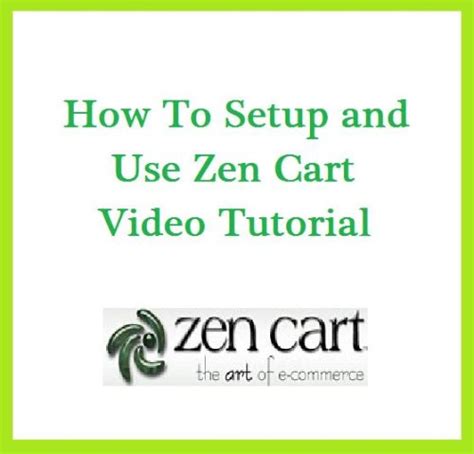 Buy How To Setup and Use Zen Cart Video Tutorial: 1 Book Online at Low ...