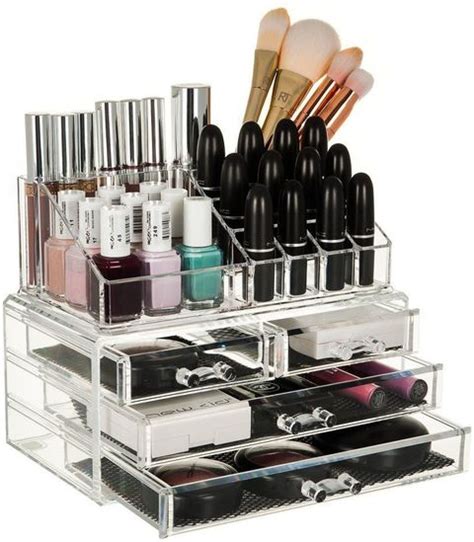 Flipco Acrylic Cosmetic Organizer Makeup Storage Box Lipstick Holder ...