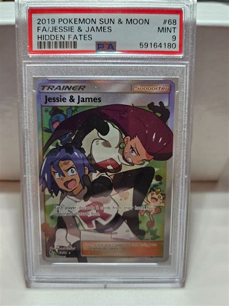 Pokémon TCG Jessie & James Hidden Fates 68/68 Holo Full Art PSA 9 | eBay