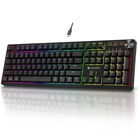 Amazon.in: Buy KOORUI Gaming Keyboards,104 Keys Full Size Mechanical ...