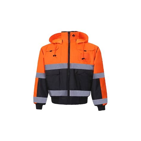 2W International Hi-Vis Reversible Bomber Jacket, 100% Polyester Oxford ...