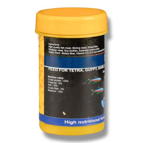 Red Fin Micro Bits Fish Food for Tetra, Guppy, Barb, Betta & Small Tro ...