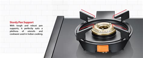 Prestige Svachh GTSV-02 Easy Clean Glass-Top 2 Brass Burner LPG Gas ...