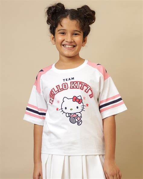 Hello Kitty Printed Oversized Fit Tshirt For Girls – Kidsville