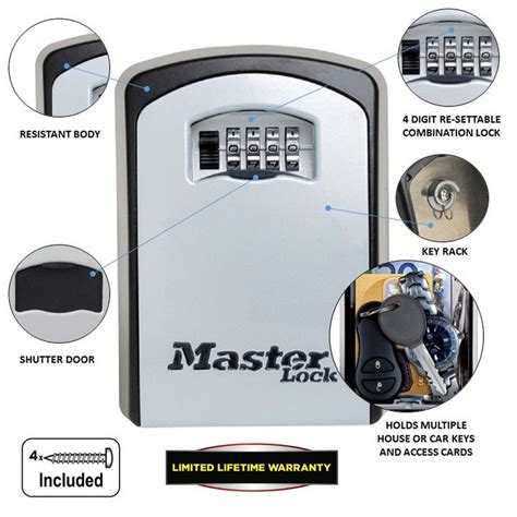 Image result for Master Lock Medium Key Safe How to Set Combination