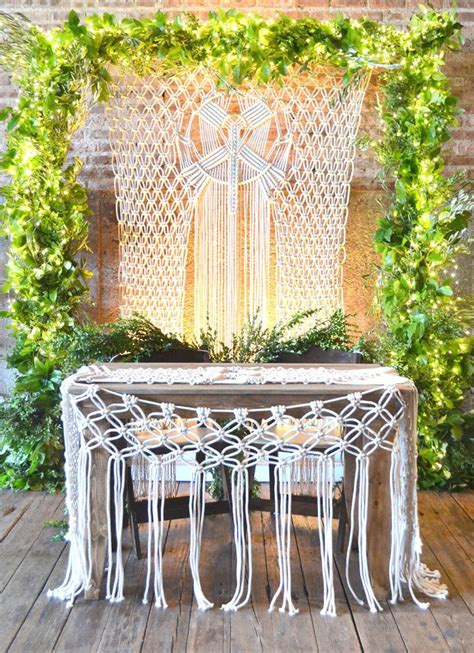 Image result for Macrame Wedding Backdrop Tutorial