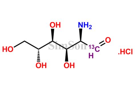 D-Glucosamine-13C Hydrochloride | CAS No- 84247-63-2 | Simson Pharma ...