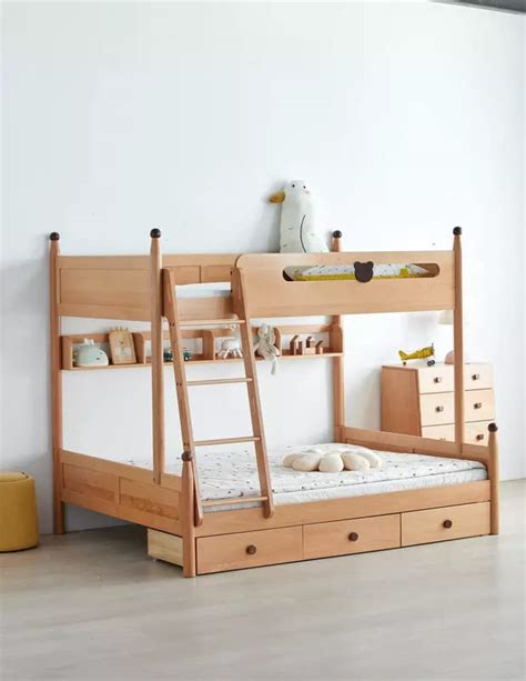 Solid Sheesham Wood Bunk Bed With Storage For Kids – Mewar Furniture