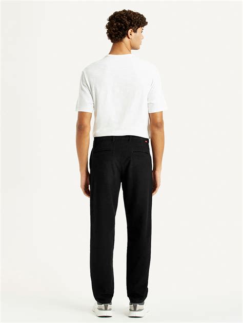 Men's Black Relaxed Straight Fit Mid Rise Corduroy Chinos – Levis India ...