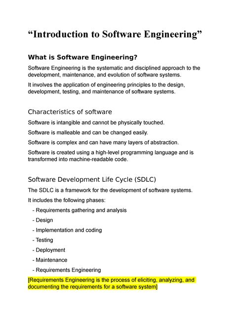Software Engineering Overview Tutorial 的图像结果