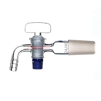 Deschem 24/40,Glass Vacuum Adapter,Bent Hose Connection,Lab Stopcock ...