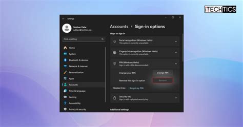 Image result for How to Remove Pin Win 10