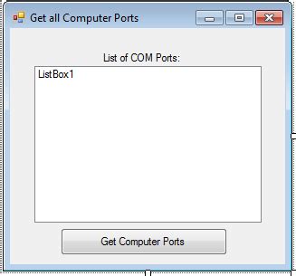 Image result for COM Port Visual Basic