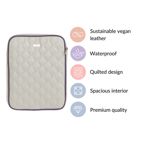 Premium Vegan Leather iPad Cover Grey Online - Premium Laptop Bag ...