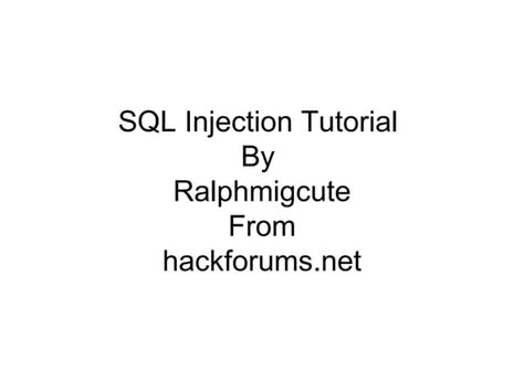 Image result for SQL Injection Tutorial PHP My Admin