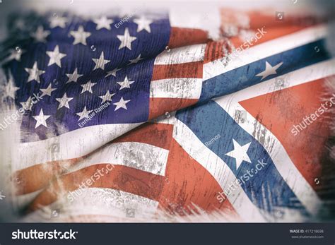 Civil War Flags Together