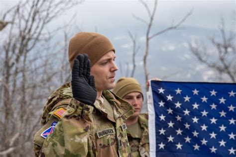10th Mountain Division Soldier Reenlists atop Riva Ridge, Honoring ...