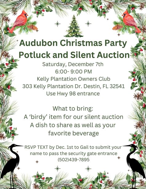 Choctawhatchee Audubon Christmas Party, Kelly Plantation Dr, Destin, FL ...