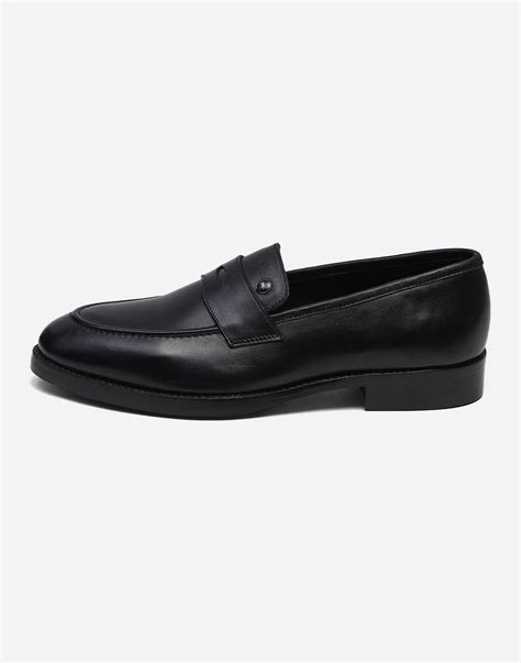 Buy Men Black Leather Loafers Online in India - Monte Carlo