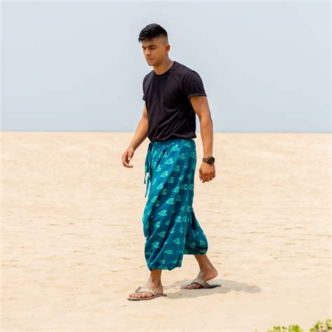 Ikat Blue Abstract Boho Pant – Color Weave