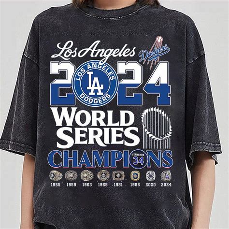 2024 Dodgers World Series Champions Shirt, Los Angeles World Series ...