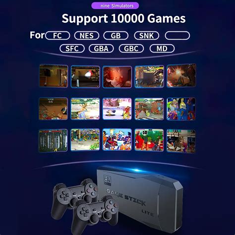 M8 Retro Game Console 4K 60fps HDMI Output Low Latency TV Game Stick ...