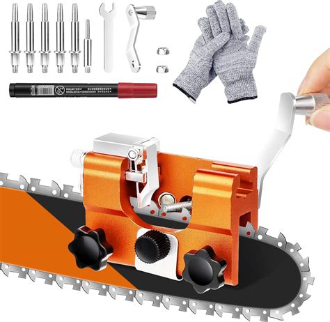 Amazon.com: Hzdyopk Chainsaw Sharpener Jig Kit, Chainsaw Sharpening ...