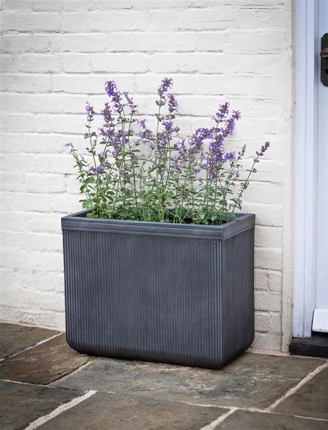 Midford Rectangular Garden Planter Set of Two