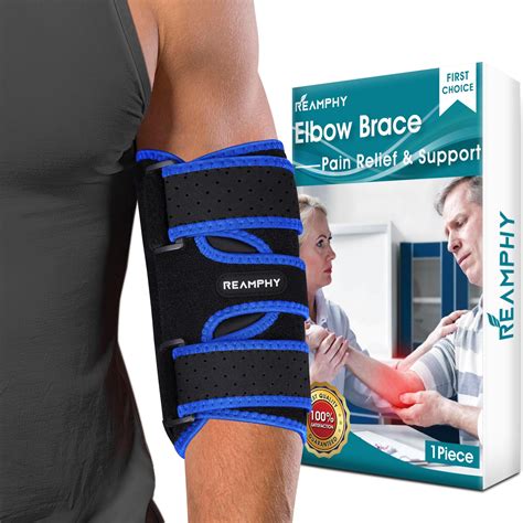 Reamphy Elbow Brace Comfortable Night Elbow Sleep Support Elbow Splint ...