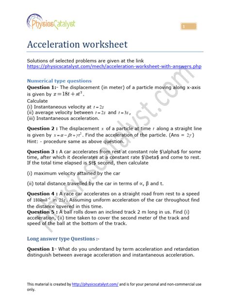 Image result for Physics Acceleration Graphs Worksheet