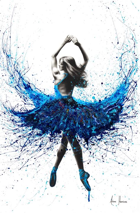 A ballerina painting I created as a commission, based off an older work I created in 2017. This ...