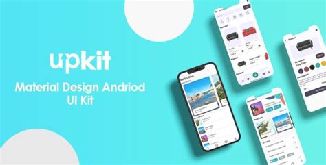 UpKit - Material design android UI kit | 3 app designs included - code ...