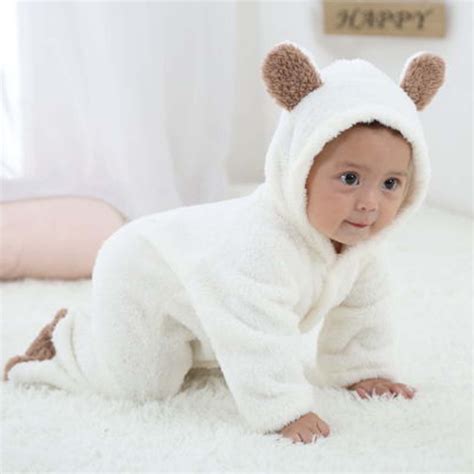 Lilgiuy Newborn Baby Fleece Footie Snowsuit Winter Bunting Onesie ...