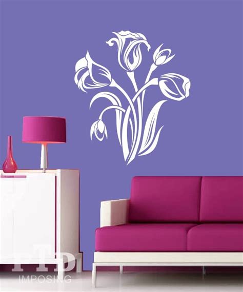 PTD Imposing | Beautiful Flower Wall Painting Stencils for Wall and ...
