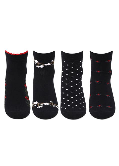 Get Black Ankle Socks - Pack of 4 at ₹ 520 | LBB Shop