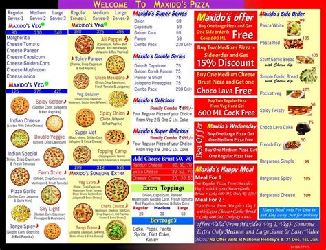 Menu at Maxido's Pizza Tohana, Fatehabad