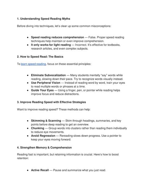 PPT - speed-reading-techniques-that-help-fort-worth-students-ace-exams PowerPoint Presentation ...