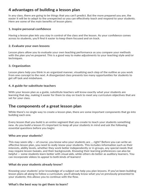 Lesson Plan Is Important 的图像结果