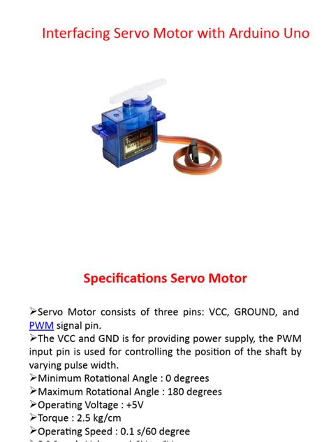 Image result for Servo Interfacing with Arduino