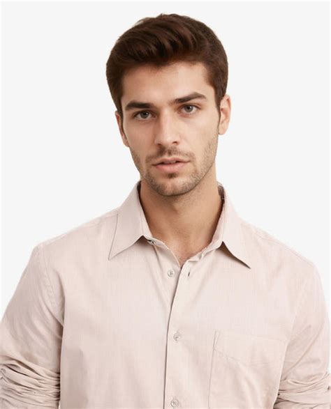 Rare Rabbit Men's Myte Beige Cotton Fabric Full Sleeve Regular Fit Sel