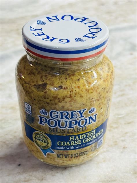 Grey Poupon Harvest Coarse Ground Mustard 8 oz. Made With Whole Mustard ...