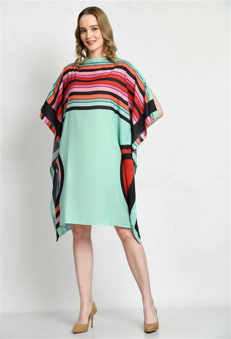 Wonder Rings Short Kaftan Dress – Navvi.in